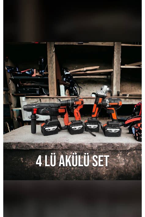 LeesHome 4 lü Set 2 26 Delici Kırıcı Şarjlı Hilti 125mm Şarjlı Taşlama