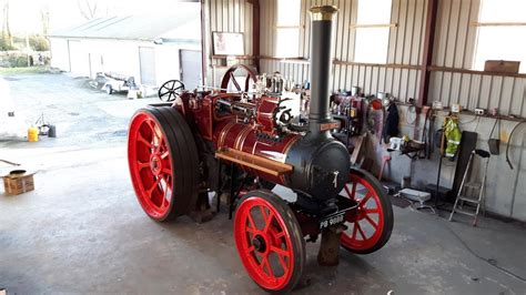 Cold Starting A 1912 Marshall Steam Engine Uncle George YouTube