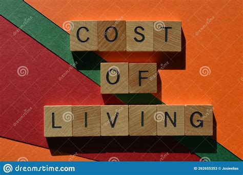 Cost Of Living Phrase As Banner Headline Stock Image Image Of