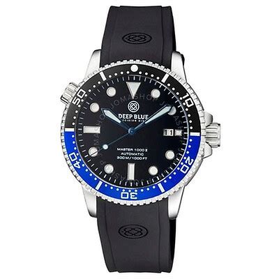 Deep Blue Master Automatic Diver Men S Watch Mas Kblackwhitemop