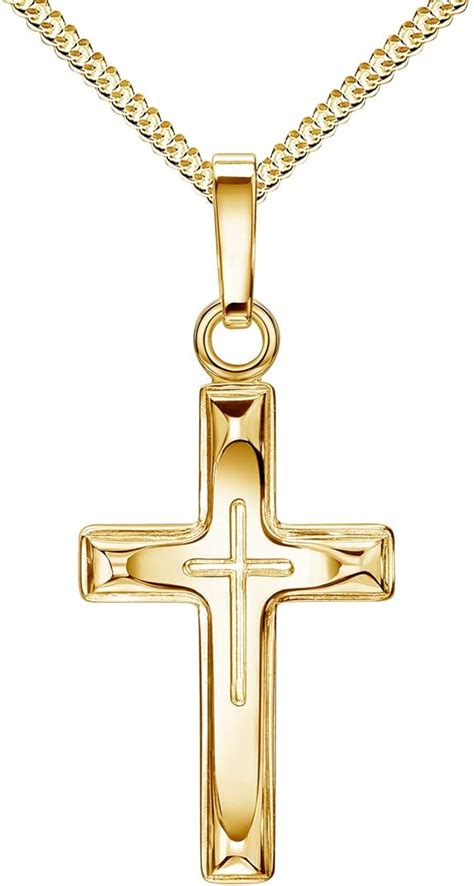 Kreuz Kette Anh Nger Gold Kreuz Jesus Christus Ketten Anh Nger Gold