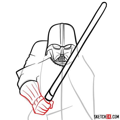 How To Draw Darth Vader Sketchok Easy Drawing Guides