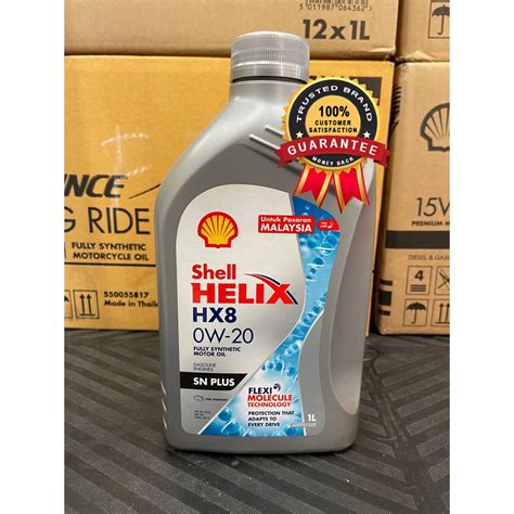 Shell Helix Hx8 0w 20 Fully Synthetic Engine Oil 1l Shopee Malaysia