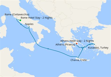 Mediterranean With Greek Isles Turkey With Rome And Athens Stays