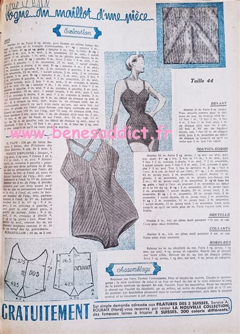 Coudre Vintage 1950 Patrons Couture Tricot Crochet GRATUITS Vintage