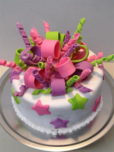 Girly Birthday Cake - CakeCentral.com