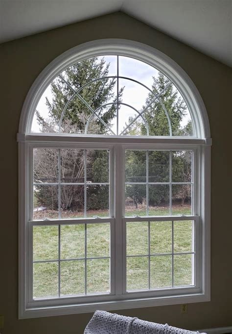 Vinyl Arch Top Window Replacement Brightens Up Bedroom Pella Windows