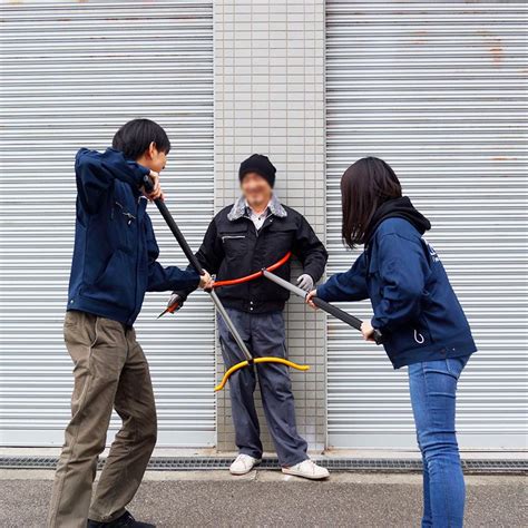 さすまた 刺股 軽量 1．3kg 170cm 防犯グッズ 護身用 不審者対策 学校 叉護杖 さごじょう ブラック 1l060004防犯