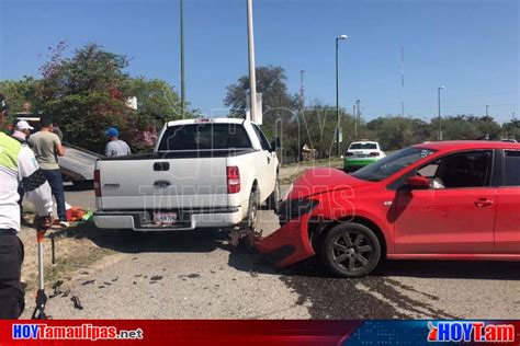 Hoy Tamaulipas Conductor Destroza Su Vehiculo Tras Choque En Ciudad