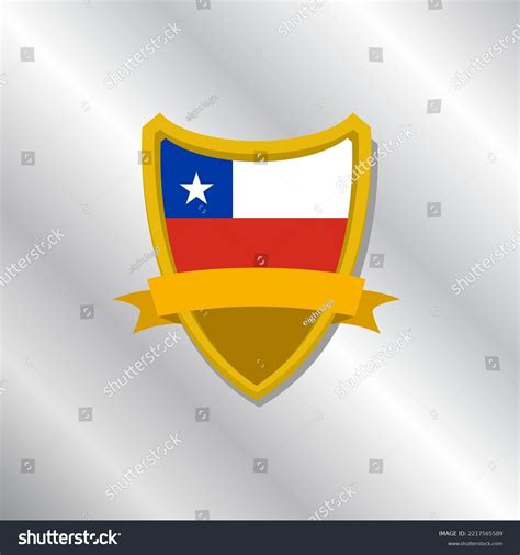 Illustration Chile Flag Template Stock Vector (Royalty Free) 2217565589 ...