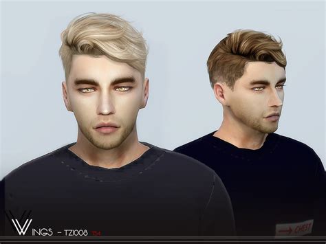 Male Hair TZ1008 by wingssims - Liquid Sims