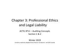 Professional Ethics And Legal Liability Pdf Chapter