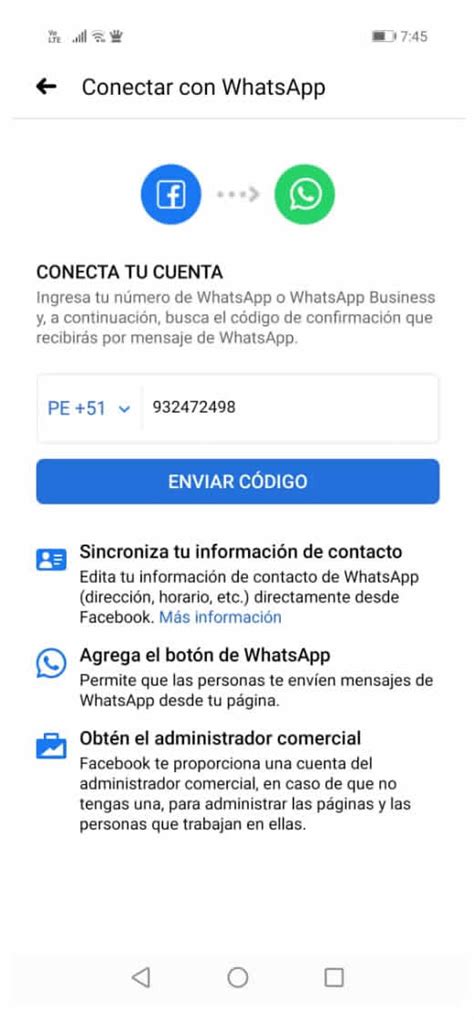 C Mo Activar El N De Whatsapp En Facebook Marketing