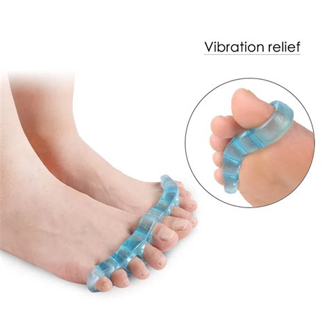 1 Par De Dedo De Silicona Los Dedos De Los Pies Separador Hallux Valgus