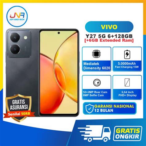 Jual Vivo Y G Gb Gb Extended Ram Garansi Resmi Bulan