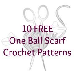 Free One Ball Scarf Crochet Patterns