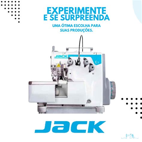 Máquina de Costura Overlock Direct Drive Industrial Jack RC Máquinas