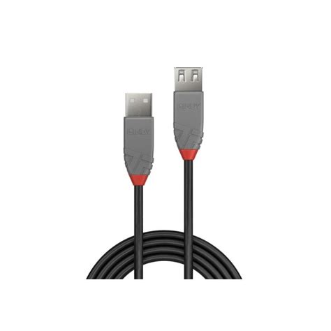 Lindy 0 5m Usb2 0 Type A To Type B Cable Anthra Line Grey 36681 Geewiz