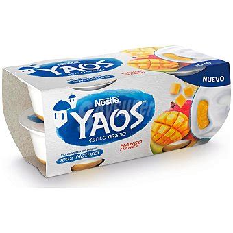 Yaos Nestl Yogur Estilo Griego Mango Nestl Yaos Sin Gluten Pack De