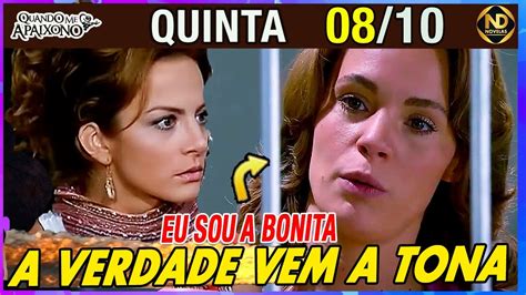 Quando Me Apaixono Capítulo 59 De Hoje Quinta feira 08 10 YouTube