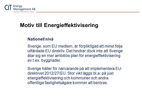 Varf R Energieffektivisering Ppt Video Online Ladda Ner