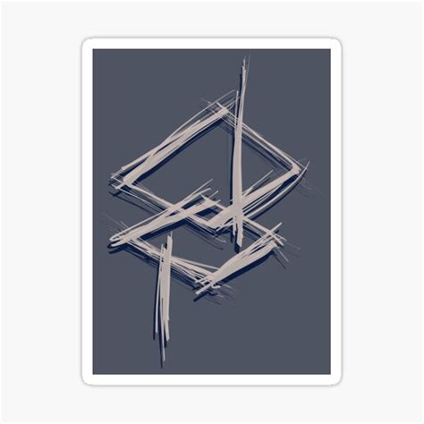 "Chaos Rune" Sticker for Sale by mooduleur | Redbubble