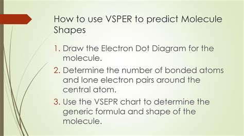 Thursday November 20 2014 Objective Students Will Use VSEPR Theory