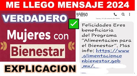 Felicidades Ers Beneficiaria Programa Alimentacion Para El Bienestar