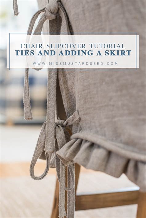 Parsons Chair Slipcover Tutorial Part Miss Mustard Seed