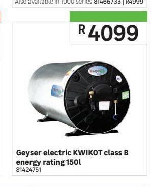 Geyser Electric Kwikot Class B Energy Rating L Offer At Leroy Merlin