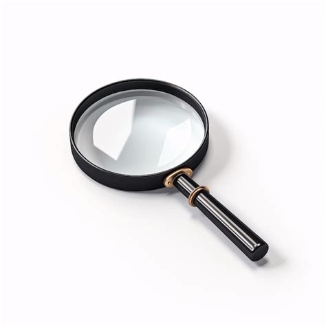 Premium Photo A Magnifying Glass On A White Background