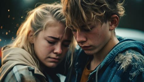 Premium AI Image | A young couple love and happiness overshadow their ...
