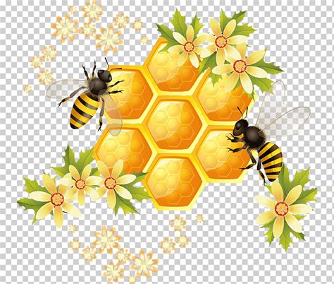 Panal Rodeado De Abejas Ilustraci N Miel Abeja Panal Ilustraci N