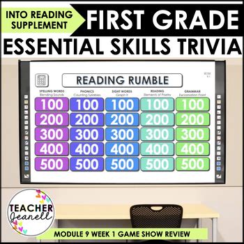 Hmh Into Reading Module Week First Grade Trivia Game Supplement