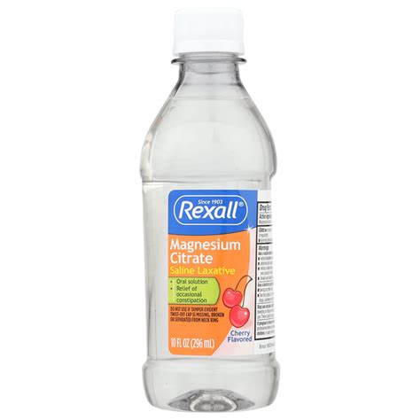 Rexall Naturalist Rx Magnesium Citrate-Cherry (10 fl oz) Delivery or ...