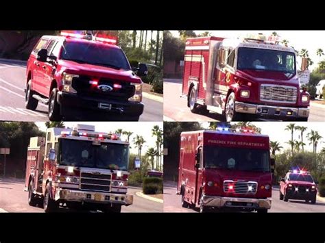 Phoenix FD Engine 8 Support 8 Squad Tender 8 Deputy 2 Car 957 South