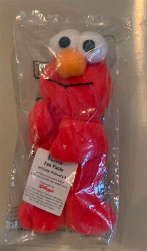 Kelloggs Sesame Street Elmo Mini Bean 1999 New And Sealed 3871217140