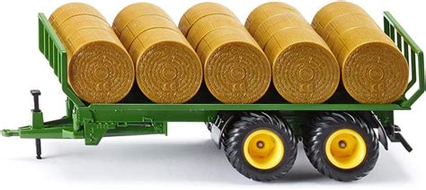 Siku 2891 Round Bale Trailer 132 Metalplastic Green