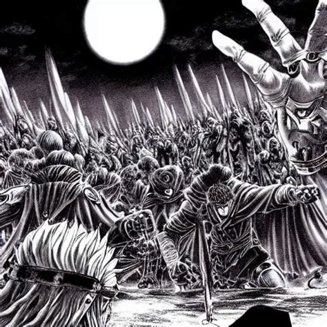 berserk eclipse scene by kentaro miura, extremely | Stable Diffusion