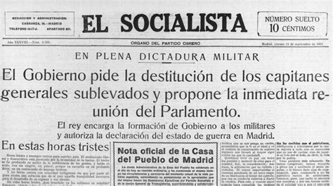 La Dictadura De Miguel Primo De Rivera