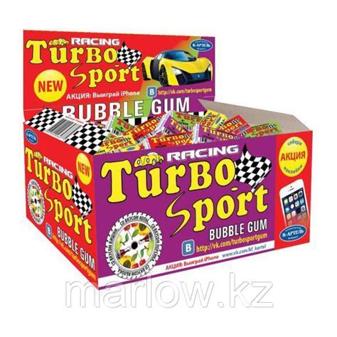Жвачка - Turbo, блок 100 шт (id 107043431)