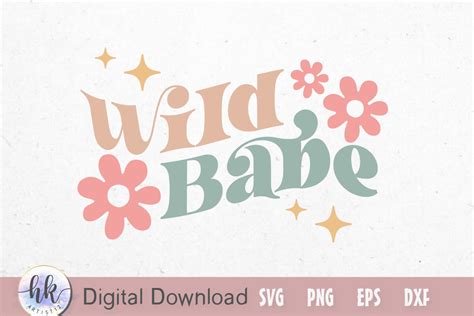 Wild Babe Retro Svg Graphic By Hkartist12 · Creative Fabrica