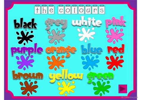 The Colours Game General Readin English Esl Powerpoints