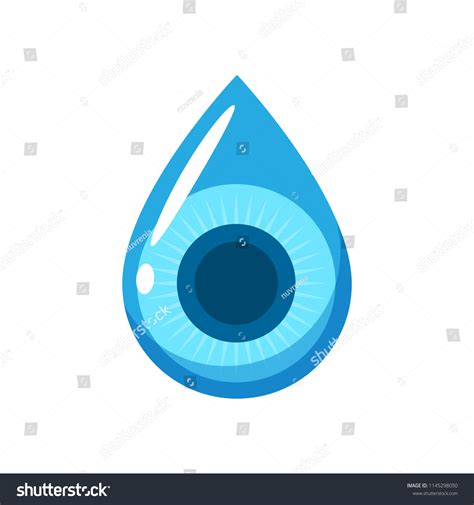 Abstract Blue Eye Drop Isolated Vector Stock Vector (Royalty Free ...