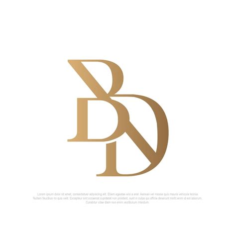 Premium Vector Monogram Bd Logo