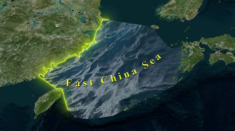 East China Sea Map 30813483 Stock Video at Vecteezy