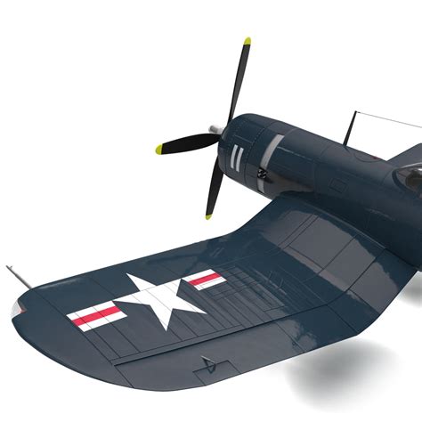 wwii fighter aircraft f4u corsair 3d model