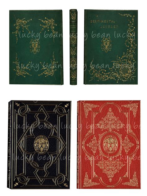 Antique Book Cover Book Spine Transparent Png Victorian Book Cover