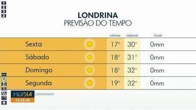 Meio Dia Paran Londrina Tempo Fica Firme E Temperaturas Mais