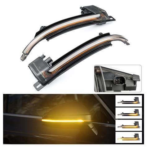 Dynamic Flowing Led Side Mirror Turn Signal Lights For Audi A4 S4 A5 S5